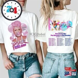 Pnk Summer Carnival Tour Tee Shirt Concert Clothing Unisex 2 Sided